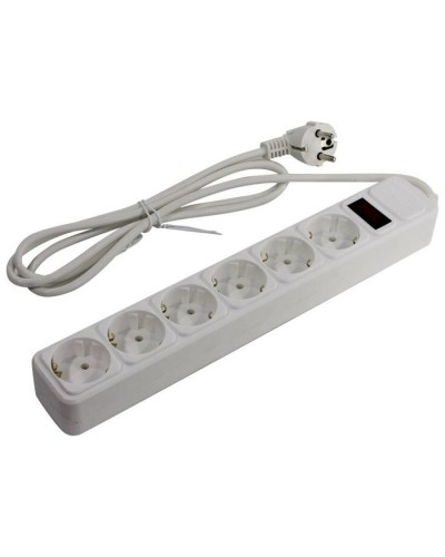 SP6W-130. Сетевой фильтр 6 розеток, 3м, белый. 5bites в Пушкино