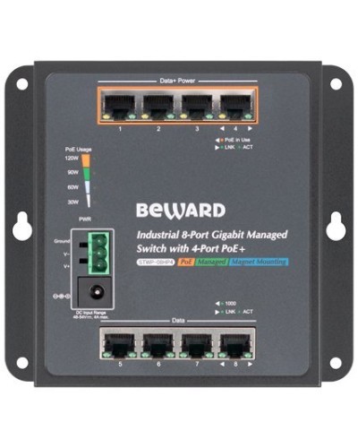 STWP-08HP4. Коммутатор 8-портовый. Beward в Пушкино