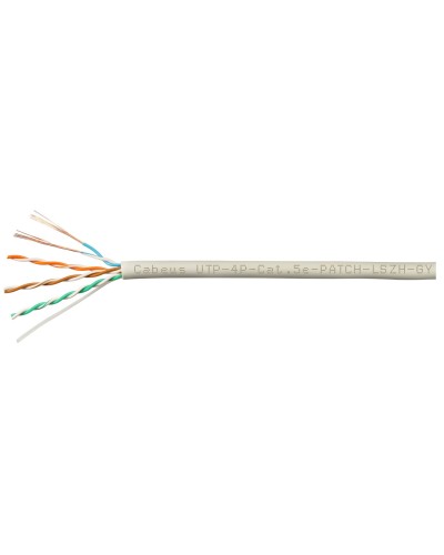 UTP-4P-Cat.5e-SOLID-LSZH-GY-LIGHT-100 (9996c-5). Кабель «витая пара» (LAN) для структурированных систем связи. CABEUS в Пушкино