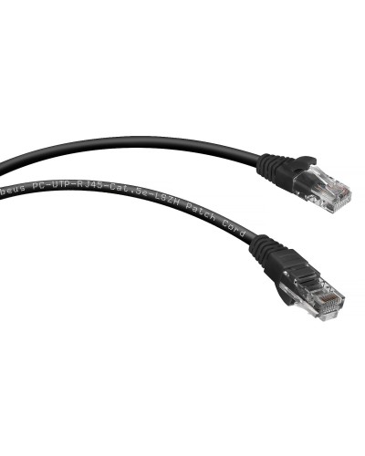 PC-UTP-RJ45-Cat.5e-2m-BK-LSZH (9539c), чёрный. Патч-корд медный. CABEUS в Пушкино