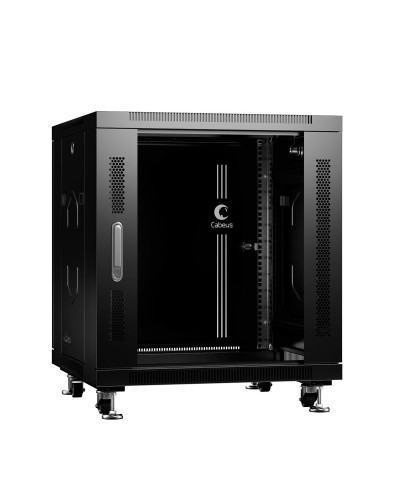 SH-05C-12U60/60-BK (8554c). Шкаф телекоммуникационный 19 напольный 12U. CABEUS в Пушкино