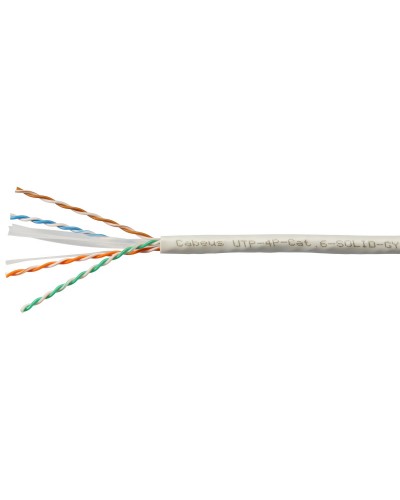 UTP-4P-Cat.6-SOLID-GY (7178c). Кабель «витая пара» (LAN) для структурированных систем связи. CABEUS в Пушкино