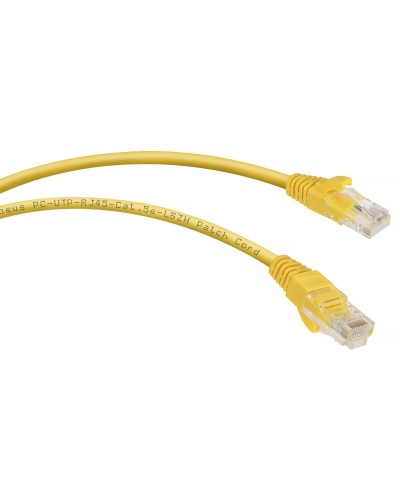 PC-UTP-RJ45-Cat.5e-3m-YL-LSZH (9500c), желтый. Патч-корд медный. CABEUS в Пушкино
