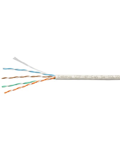 UTP-4P-Cat.5e-SOLID-LSZH-WH-100 (9782c-5). Кабель «витая пара» (LAN) для структурированных систем связи. CABEUS в Пушкино