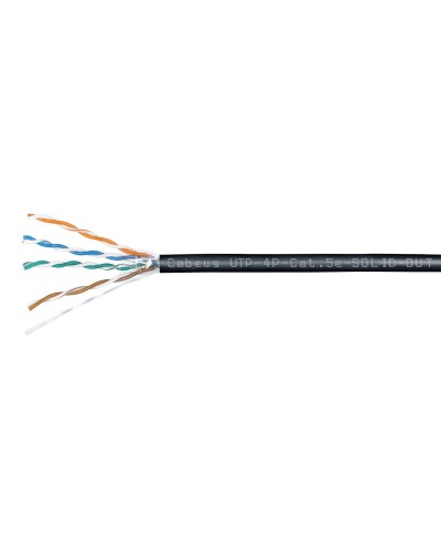 UTP-4P-Cat.5e-SOLID-OUT-LSZH-UV (7172c). Кабель «витая пара» (LAN) для структурированных систем связи. CABEUS в Пушкино