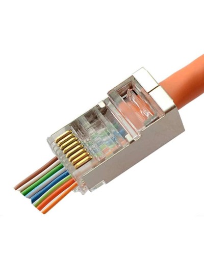 8P8C-SH-C6-FC (100 шт) (10797c). Разъем RJ-45. CABEUS в Пушкино
