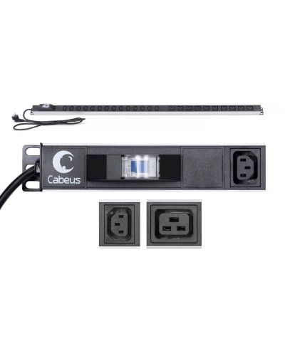 PDU-16-14C13-10C19-B-C14 (9553c). Блок розеток. CABEUS в Пушкино