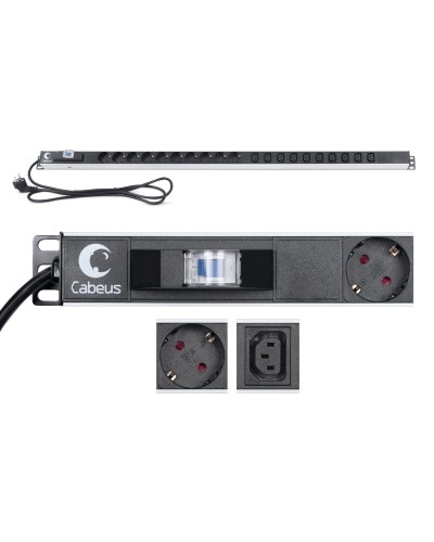 PDU-16-10S-10C13-B (9552c). Блок розеток. CABEUS в Пушкино