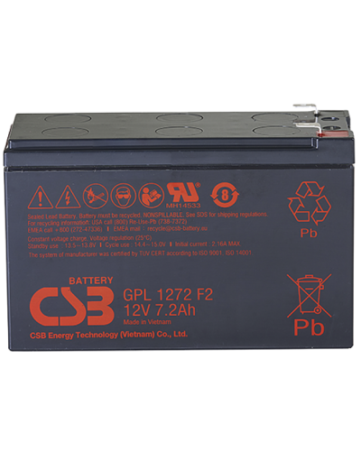 CSB GPL 1272 F2 FR. Аккумулятор герметичный свинцово-кислотный. CSB в Пушкино