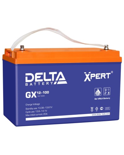 Delta GX 12-100. Аккумулятор герметичный свинцово-кислотный. Delta в Пушкино