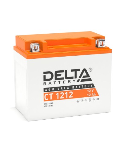 Delta CT 1212. Аккумулятор герметичный свинцово-кислотный стартерный. Delta в Пушкино