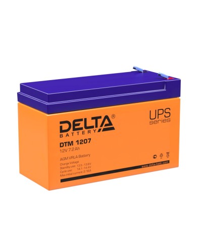 Delta DTM 1207. Аккумулятор герметичный свинцово-кислотный. Delta в Пушкино