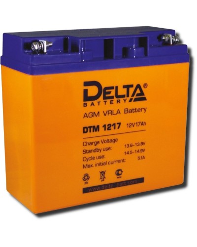 Delta DTM 1217. Аккумулятор герметичный свинцово-кислотный. Delta в Пушкино