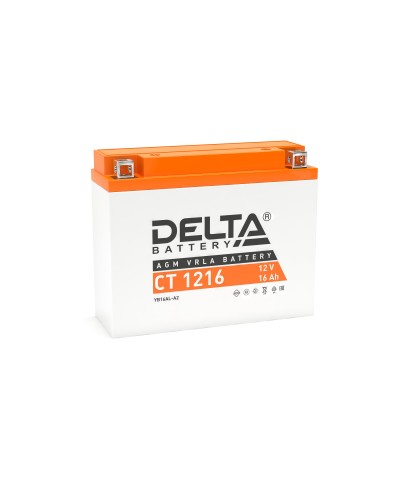 Delta CT 1216. Аккумулятор герметичный свинцово-кислотный стартерный. Delta в Пушкино