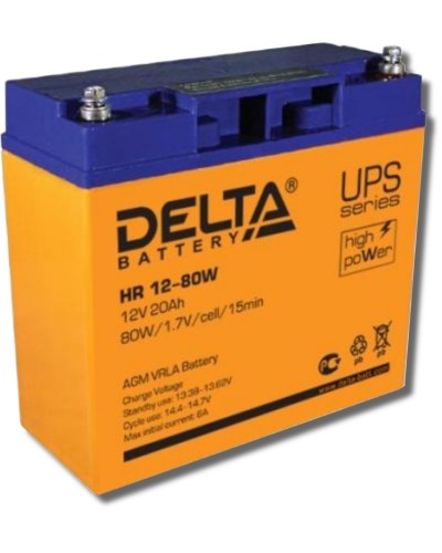 Delta HR 12-80 W. Аккумулятор герметичный свинцово-кислотный. Delta в Пушкино