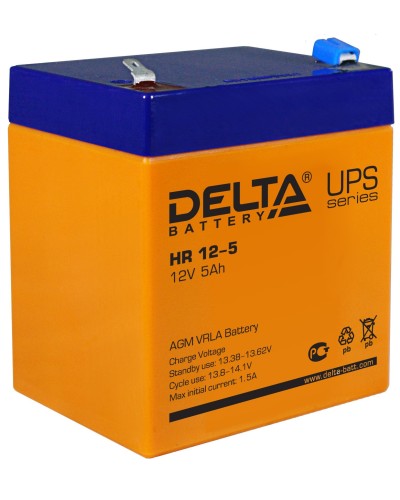 Delta HR 12-5. Аккумулятор герметичный свинцово-кислотный. Delta в Пушкино