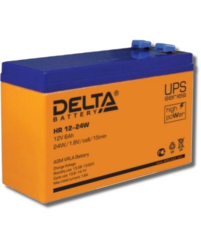 Delta HR 12-24 W. Аккумулятор герметичный свинцово-кислотный. Delta в Пушкино
