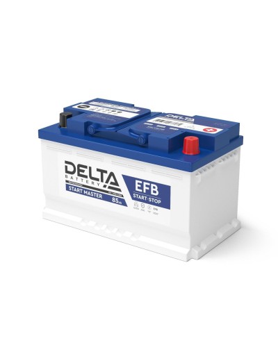 Delta START MASTER EFB 1285 (85 Ah). Аккумулятор автомобильный герметичный свинцово-кислотный. Delta в Пушкино