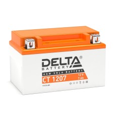 Delta CT 1207. Аккумулятор герметичный свинцово-кислотный стартерный. Delta