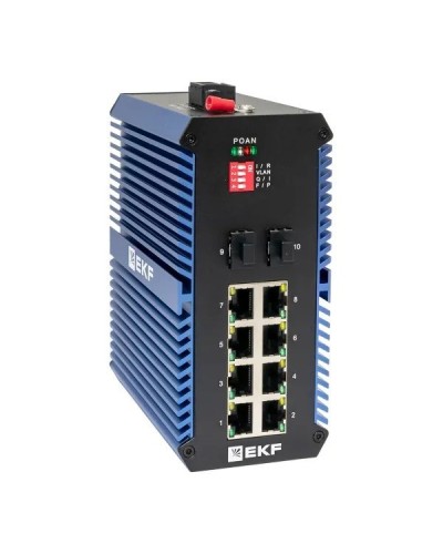 TSX-U-2GX/SFP-8GTP. Промышленный неуправляемый коммутатор. EKF в Пушкино