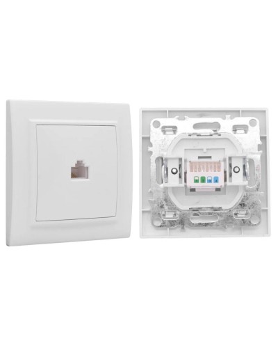 Минск Розетка RJ-45 1-местная СП (ERK01-035-10). Розетка RJ-45 1-местная СП. EKF в Пушкино