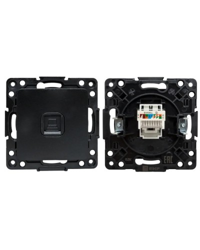 Стокгольм Механизм Розетки RJ-45 1-местной (EZK01-035-10). Механизм Розетки RJ-45 1-местной. EKF в Пушкино
