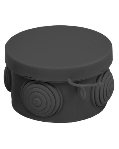 КМР-040-038 с крышкой (65х40) чёрная IP54 (plc-kmr-040-038-b). Коробка распределительная. EKF в Пушкино