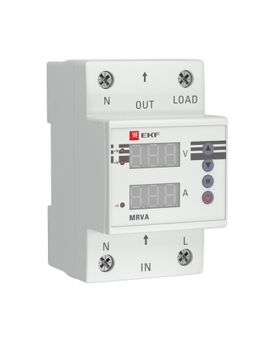 MRVA 50A PROxima (MRVA-50A). Реле напряжения и тока с дисплеем. EKF в Пушкино