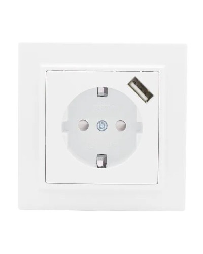 Минск Розетка 1-местная СП с/з 16А (ERR16-028-100-USB). Розетка 1-местная СП с/з 16А. EKF в Пушкино