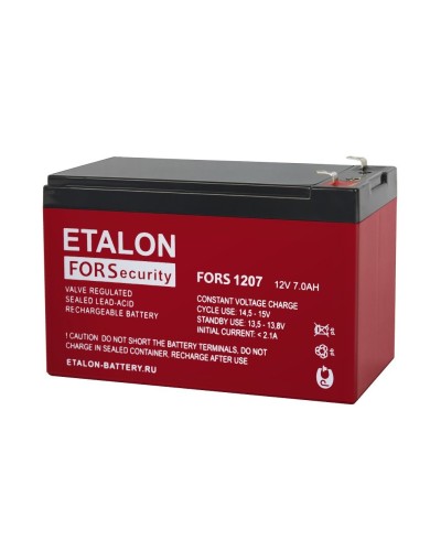 ETALON FORS 1207. Аккумулятор герметичный свинцово-кислотный. ETALON в Пушкино