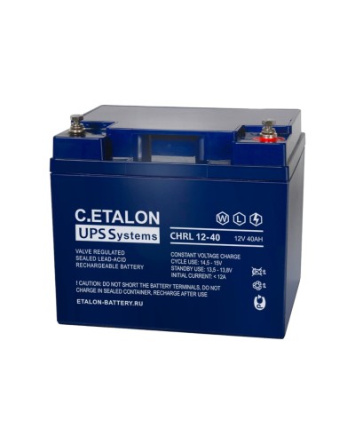 C.ETALON CHRL 12-40. Аккумулятор герметичный свинцово-кислотный. ETALON в Пушкино
