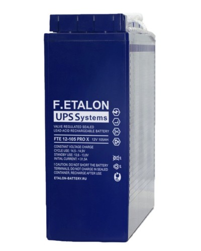 F.ETALON FTE 12-105 PRO X. Аккумулятор герметичный свинцово-кислотный. ETALON в Пушкино