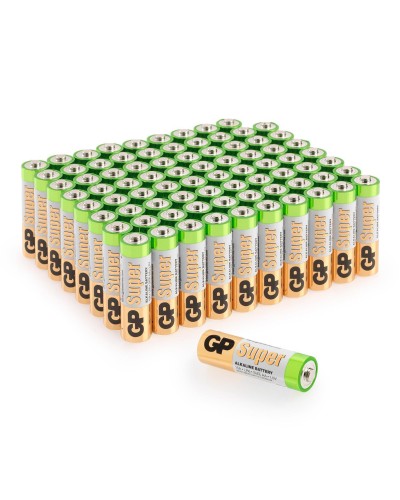GP Super Alkaline 15A AA (GP 15A-2CRVS80), упак. 80 шт.. Алкалиновые батарейки. GP Batteries в Пушкино