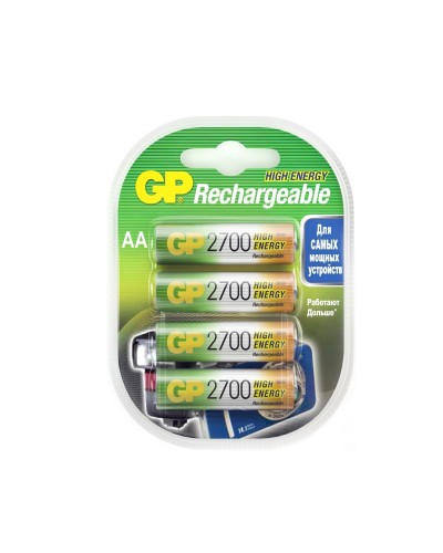 GP 270AAHC AA (GP 270AAHC-2DECRC4), упак. 4 шт.. Перезаряжаемые аккумуляторы. GP Batteries в Пушкино