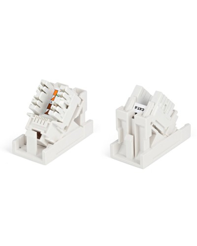 SIP2K-C6-M45-22.5. Вставка 45x22,5 с наклонным модулем RJ-45 категории 6. Hyperline в Пушкино
