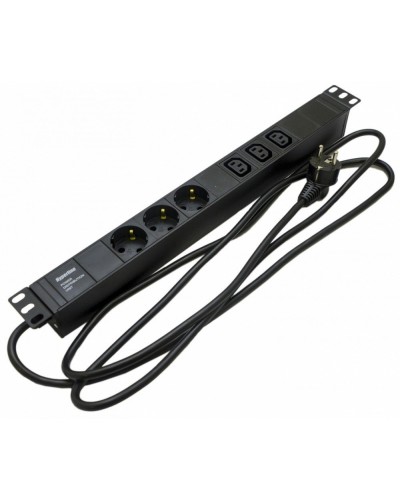 SHE19-3SH-3IEC-2.5EU. Блок розеток 19. Hyperline в Пушкино