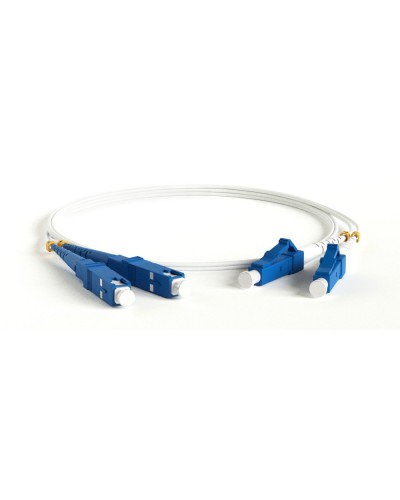 FC-D2-9A1-LC/UR-SC/UR-H-3M-LSZH-WH. Патч-корд волоконно-оптический LC-SC. Hyperline в Пушкино