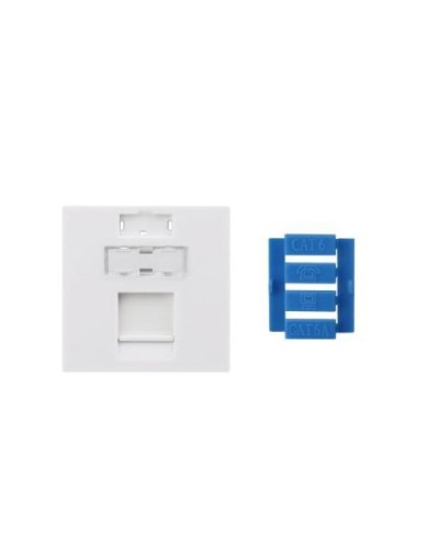 SIP3-1K-M45-45. Вставка 45x45 для 1 модуля Keystone Jack, со шторкой. Hyperline в Пушкино