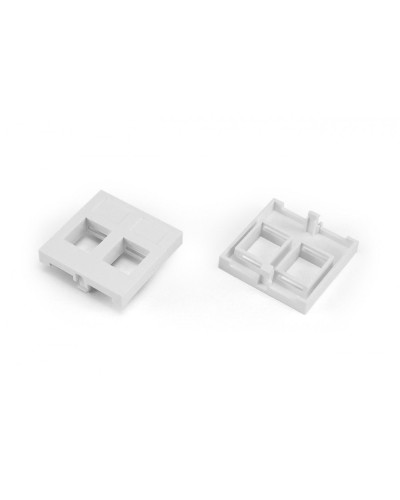 SIP2-2N-M45-45. Вставка 45x45 (аналог Mosaic) для 2х модулей формата Keystone Jack. Hyperline в Пушкино