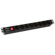 SHE19-8SH-S-IEC. Блок розеток 19. Hyperline