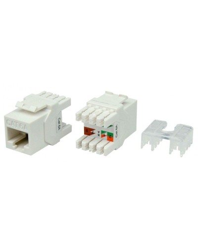 KJ8-8P8C-C6A-180-WH. Вставка Keystone Jack RJ-45. Hyperline в Пушкино