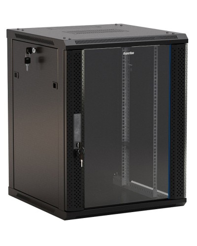 TWB-FC-1566-GP-RAL9004. Шкаф телекоммуникационный 19 настенный 15U. Hyperline в Пушкино