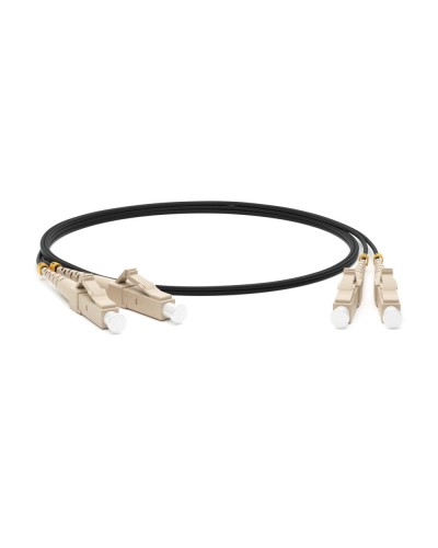 FC-D2-50-LC/PR-LC/PR-H-1M-LSZH-BK. Патч-корд волоконно-оптический многомодовый. Hyperline в Пушкино