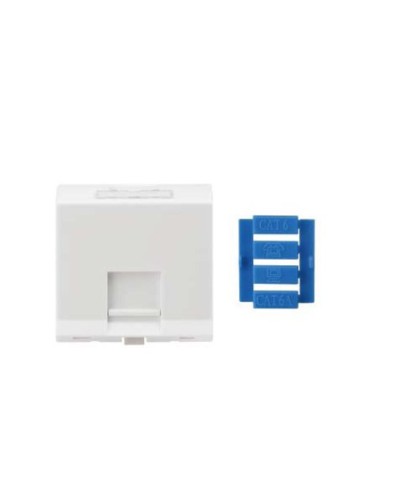 SIP3A-1K-M45-45. Вставка угловая 45x45 для 1 модуля Кeystone Jack, со шторками. Hyperline в Пушкино