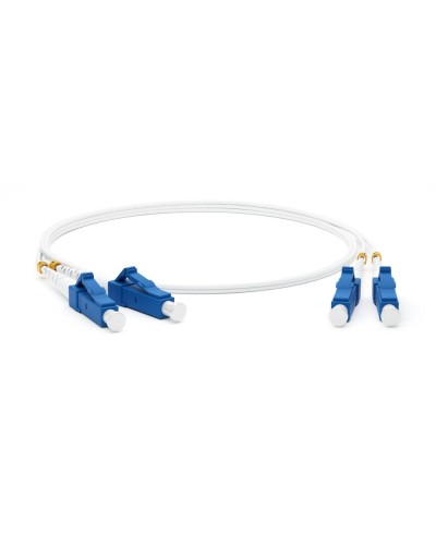FC-D2-9A1-LC/UR-LC/UR-H-2M-LSZH-WH. Патч-корд волоконно-оптический одномодовый. Hyperline в Пушкино