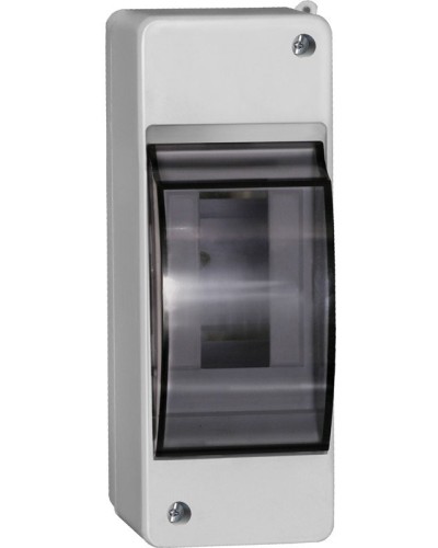 Корпус пластиковый КМПн 2/2 IP30 белый KREPTA 3 (MKP42-N-02-30-20). Щиток модульный с прозрачной дверцей, настенный. IEK в Пушкино