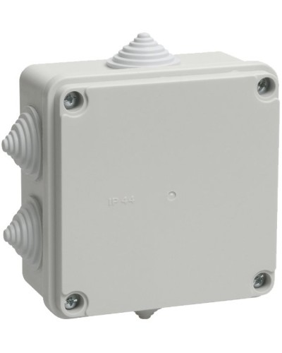 Коробка распаячная КМ41234 100х100х50 открытой проводки IP55 6 гермовводов серая (UKO11-100-100-050-K41-55). Коробка распаячная безгалогенная (HF). IEK в Пушкино