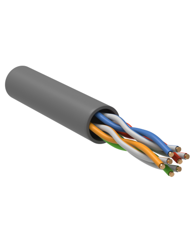 GENERICA U/UTP кат. 5 CCA 100МГц 4 пары PVC INDOOR серый (BC1-C504-111-305-G). Кабель «витая пара» (LAN) для структурированных систем связи. IEK в Пушкино