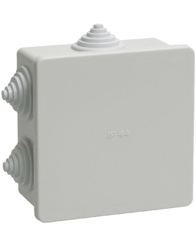 Коробка распаячная КМ41235 85х85х40 открытой проводки IP44 6 гермовводов серая (UKO11-085-085-040-K41-44). Коробка распаячная безгалогенная (HF). IEK в Пушкино