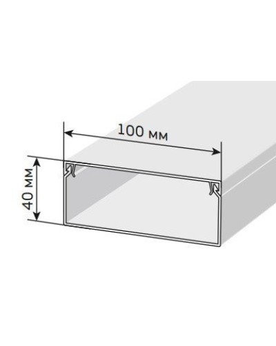 Короб 100х40 ЭЛЕКОР (CKK10-100-040-1-K01). Кабель-канал с двойным замком. IEK в Пушкино